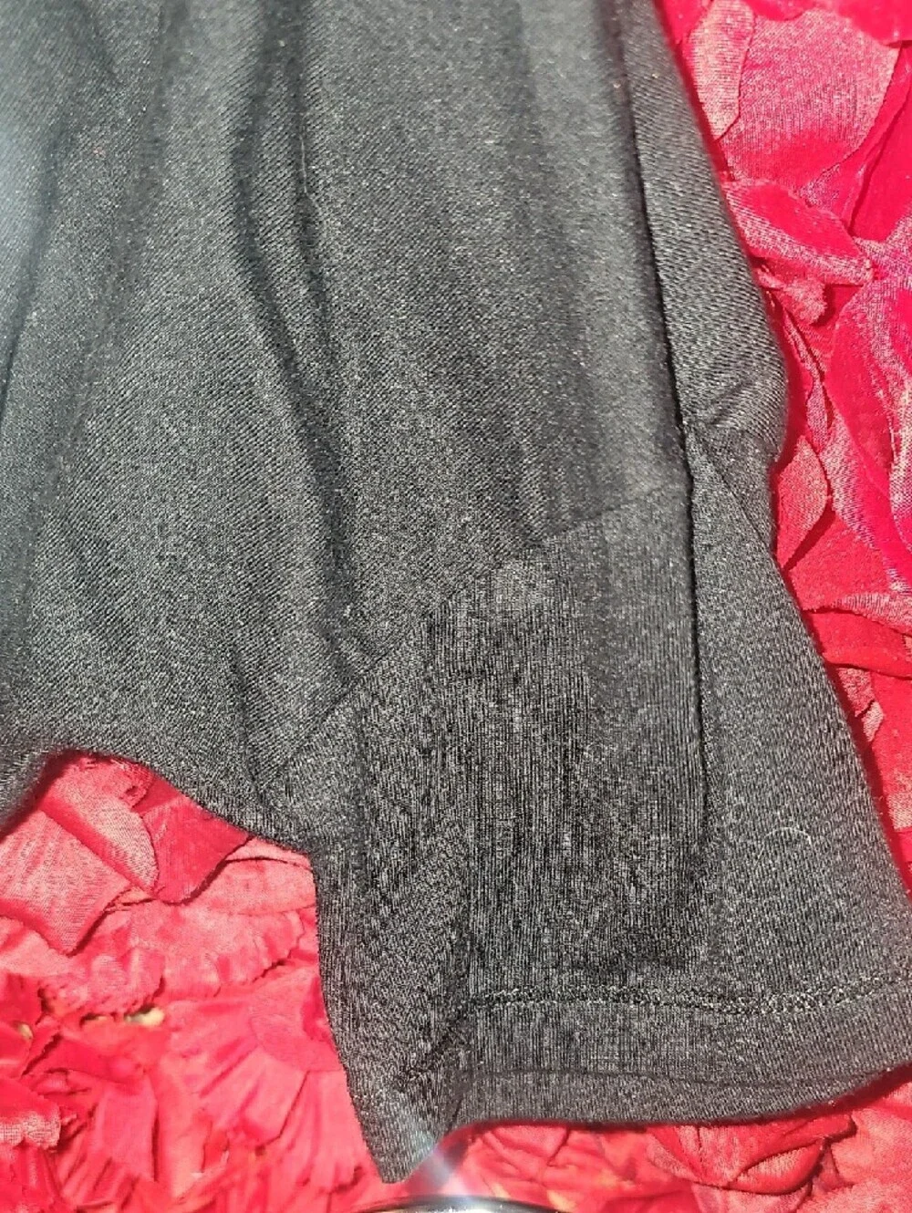 Justice black knit